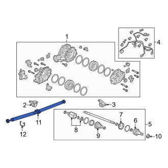 New OEM Genuine Acura, Rear Drive Shaft - Part # 40100TJBA03