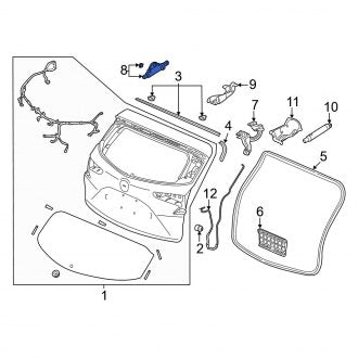 New OEM Genuine Acura, Tailgate Lift Motor - Part # 74961TX4305