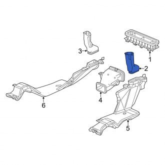 New OEM Genuine Acura, Right Instrument Panel Air Duct - Part # 83335TY2A01