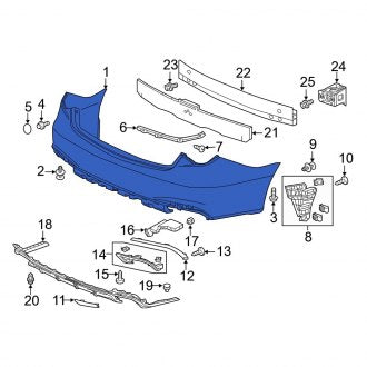 New OEM Genuine Acura, Front Upper Bumper Cover - Part # 04711TY2A61ZZ