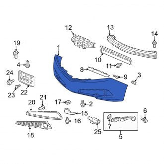 New OEM Genuine Acura, Front Bumper Cover - Part # 04711SZNA80ZZ