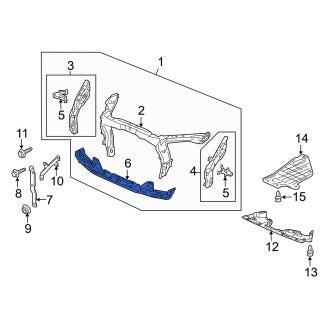 New OEM Genuine Acura, Front Lower Radiator Support Tie Bar - Part # 04603SZNA00ZZ