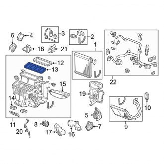 New OEM Genuine Acura, Upper HVAC Unit Case Gasket - Part # 79031TK4A41