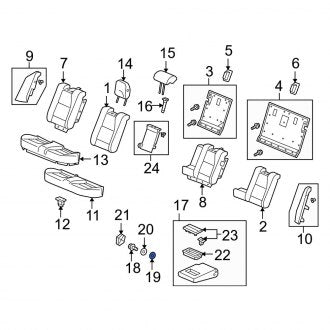 New OEM Genuine Acura, Seat Armrest Bushing - Part # 82187S10J01