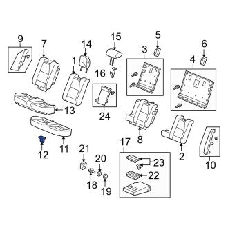 New OEM Genuine Acura, Seat Cushion Pad Clip - Part # 82138SNA003