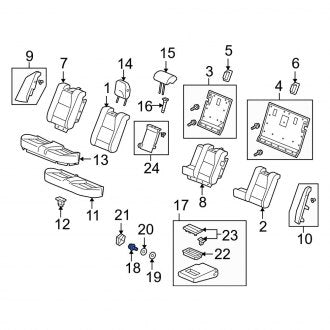 New OEM Genuine Acura, Seat Armrest Bolt - Part # 82186S10J01