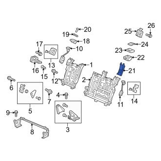 New OEM Genuine Acura, Rear Lower Seat Belt Guide - Part # 82914SZNA01