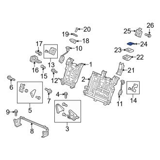 New OEM Genuine Acura, Rear Seat Trim Panel - Part # 82913SZNA01ZA