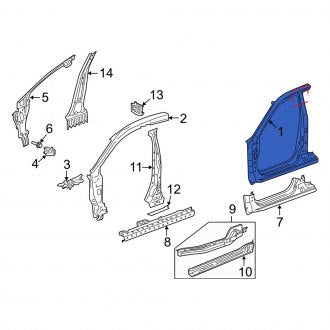 New OEM Genuine Acura, Left Uniside - Part # 04645SZNA00ZZ