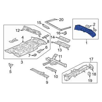 New OEM Genuine Acura, Rear Rear Body Panel - Part # 65750SZNA00ZZ