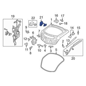 New OEM Genuine Acura, Tailgate Lift Motor - Part # 74961SZN305