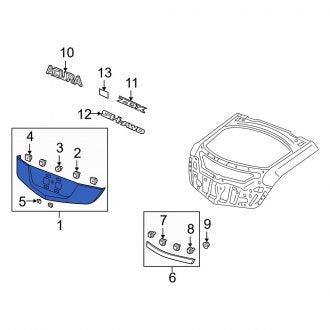 New OEM Genuine Acura, Rear License Plate Light Panel - Part # 74895SZNA04ZZ