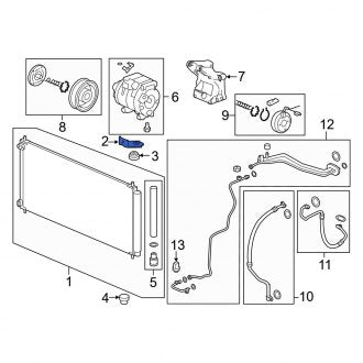 New OEM Genuine Acura, Right A/C Condenser Mount - Part # 80112TZ3A00