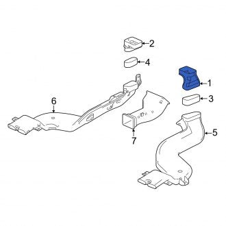 New OEM Genuine Acura, Right Upper Instrument Panel Air Duct - Part # 83334TZ3A00