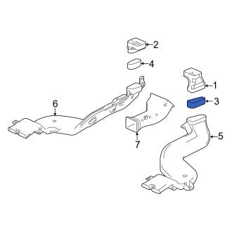 New OEM Genuine Acura, Right HVAC Duct Adapter - Part # 83333TZ3A00