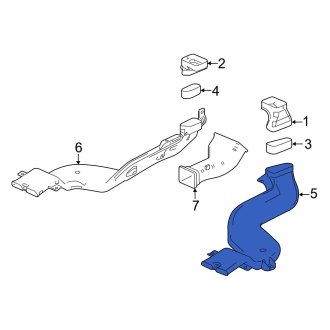 New OEM Genuine Acura, Right Lower Instrument Panel Air Duct - Part # 83331TZ3A00