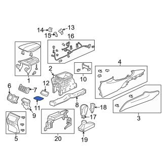 New OEM Genuine Acura, Rear Console Mat - Part # 83401TZ3A02ZA