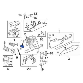 New OEM Genuine Acura, Rear Console Mat - Part # 83402TZ3A01ZB