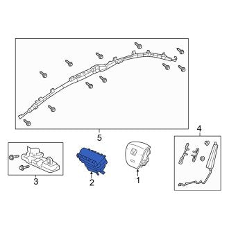 New OEM Genuine Acura, Upper Instrument Panel Air Bag - Part # 77820TZ3A82