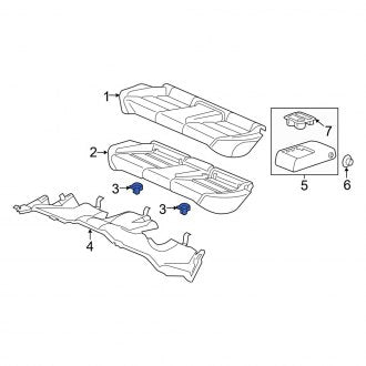 New OEM Genuine Acura, Seat Cushion Pad Grommet - Part # 82138TZ3003