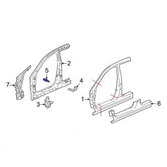 New OEM Genuine Acura, Left Upper Uniside Bracket - Part # 63617TZ3A01