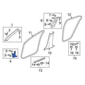 New OEM Genuine Acura, Right Kick Panel Trim - Part # 83111TZ3A00ZA