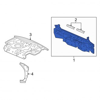 New OEM Genuine Acura, Rear Rear Body Panel - Part # 66100TZ7A10ZZ