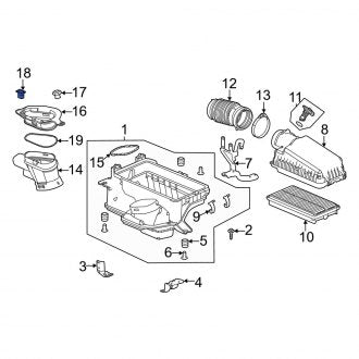 New OEM Genuine Acura, Engine Air Duct Clamp - Part # 915125K7003