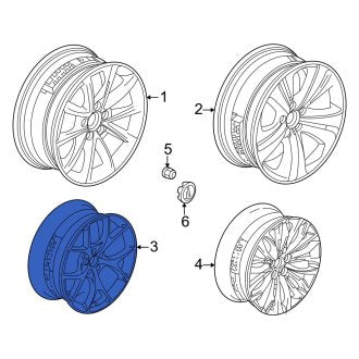 New OEM Genuine Acura, Wheel - Part # 42800TGZA80