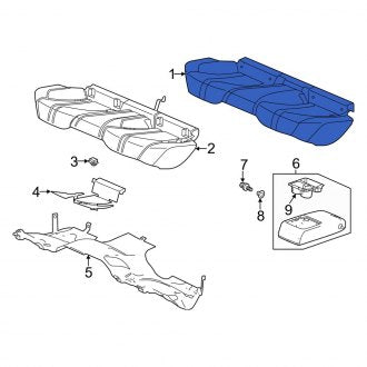 New OEM Genuine Acura, Rear Seat Cover - Part # 82131TGVA81ZJ