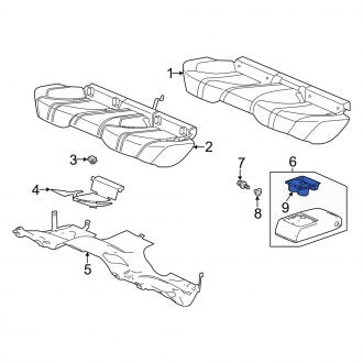 New OEM Genuine Acura, Rear Seat Armrest Cup Holder - Part # 82183TZ3A11ZE