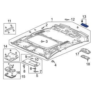 New OEM Genuine Acura, Speaker Cover - Part # 83225TGVA11ZC