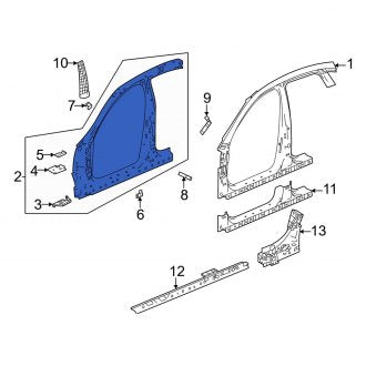 New OEM Genuine Acura, Right Inner Uniside - Part # 63120TGV315ZZ