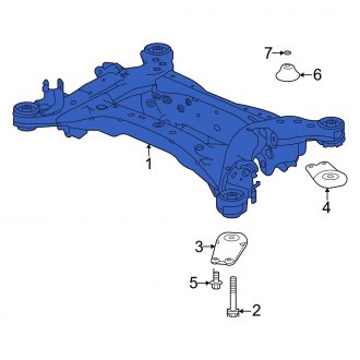 New OEM Genuine Acura, Rear Suspension Subframe Crossmember - Part # 50300TGYA00