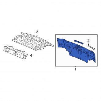 New OEM Genuine Acura, Rear Rear Body Panel - Part # 66100TGVA00ZZ