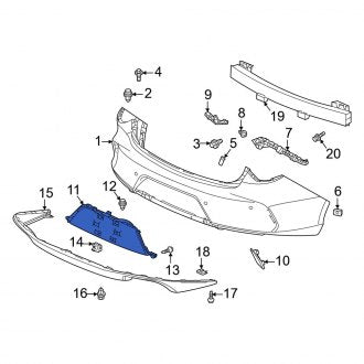 New OEM Genuine Acura, Rear License Plate Frame - Part # 71508TGVA00ZF