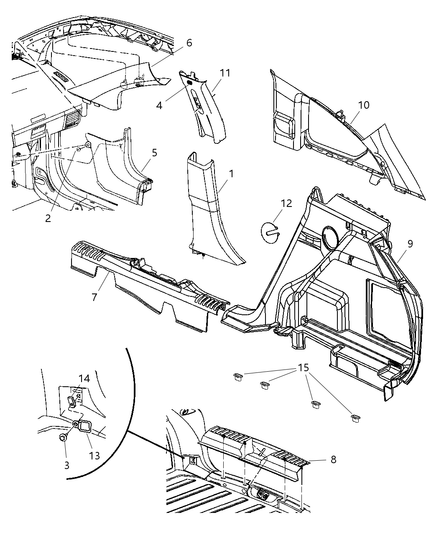 Panel Quarter Trim Upper