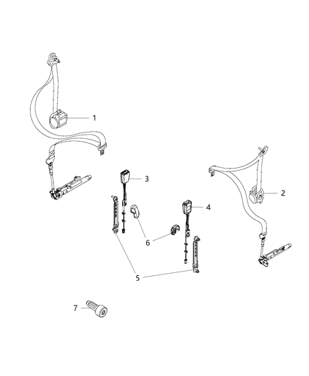 Seat Belt Retractor Front Right