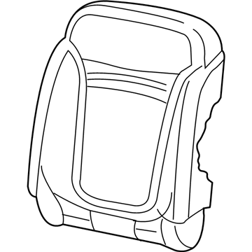 New 2016-2017 Fits Chrysler Renegade Front Seat Back Cover - Part # 6DC14PX1AA