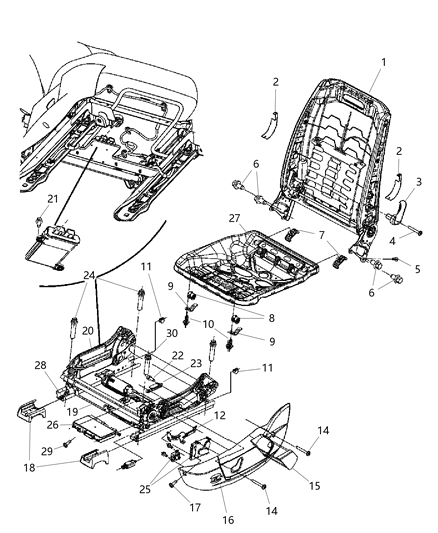 Limiter Seat Track Travel Stop