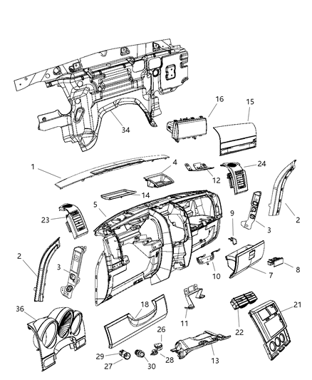 Latch Glovebox Door
