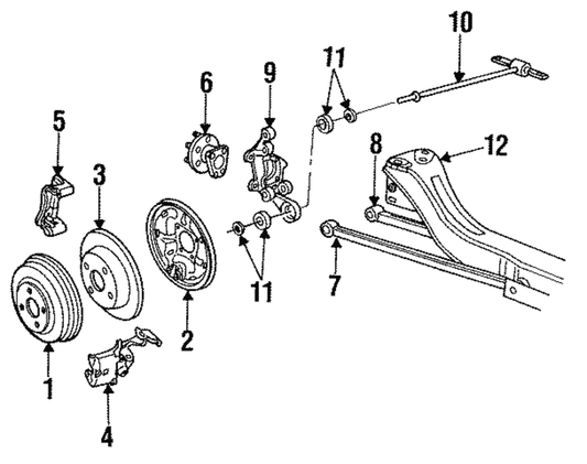 Rear Driver Side Suspension Knuckle