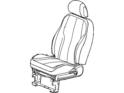 New 2006-2007 Fits Chrysler PT Cruiser Front Seat Cushion Cover - Part # 1CY541D5AA