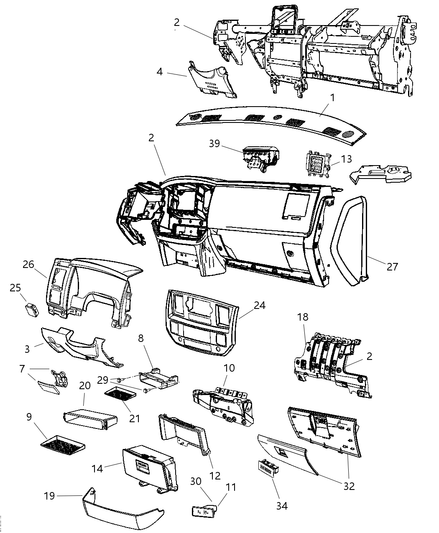 Mat Instrument Panel
