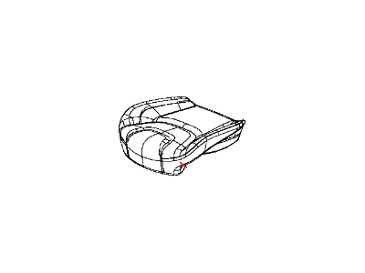 New 2015-2016 Fits Chrysler Grand Cherokee Front Seat Cushion Cover - Part # 5VF75LC5AC