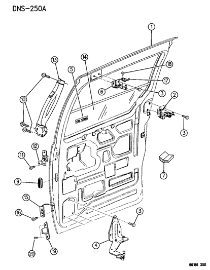 Door Shell, Sliding , Right