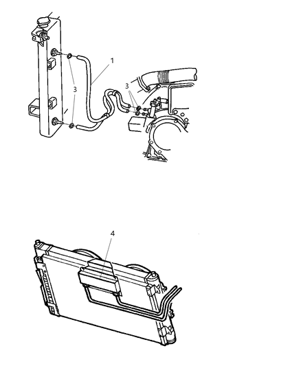 Cooler Auxiliary Oil Contains Inlet And Outlet Tubes, Protector Caps And Seals