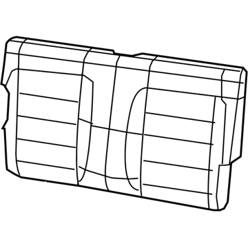 New 2018-2019 Fits Chrysler Wrangler Rear Seat Back Cover - Part # 6PU20LA3AE