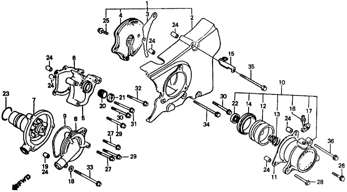 Cover, Water Pump