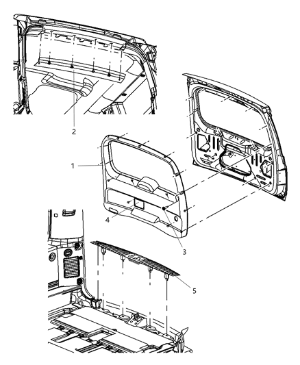 New 2006-2010 Fits Chrysler Commander Molding-Access - Part # 1FD91BD1AA